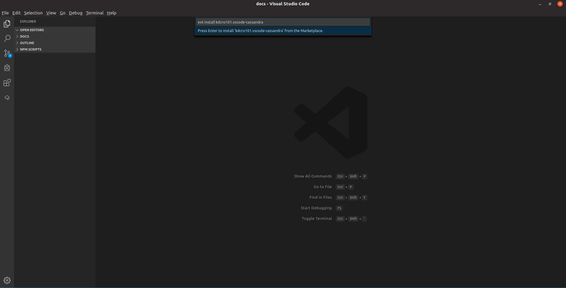 Visual Studio Code Quick Open